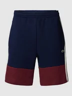 Spodnie sportowe męskie - Szorty z dzianiny dresowej w stylu Colour Blocking - miniaturka - grafika 1