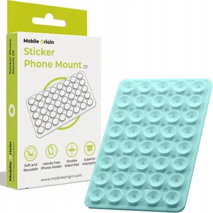 Mobile Origin Sticker Phone Mount O1, baby blue - Uchwyty samochodowe do telefonów - miniaturka - grafika 1
