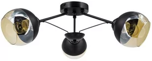 MLAMP LAMPA sufitowa ELM1018/3 BL MLAMP metalowa OPRAWA loftowa molecular czarna ELM1018/3 BL - Lampy sufitowe - miniaturka - grafika 1
