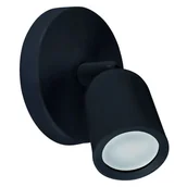 Lampy ścienne - Ideus Kinkiet regulowany BOGNA 03983 tuba do salonu spot czarny 03983 - miniaturka - grafika 1