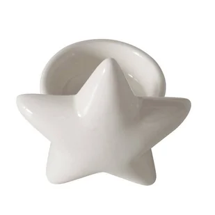 Porcelanowy świecznik na tealight ULANDA - Świeczniki - miniaturka - grafika 1