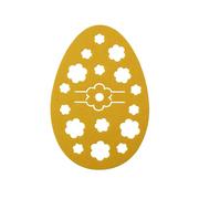 Wielkanoc - Podkładka pod sztućce Jajko żółta 15 x 21 cm - miniaturka - grafika 1