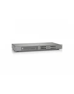 LevelOne 16-PORT GIGABIT POE-PLUS SWITCH 480W                      IN - Switche - miniaturka - grafika 1