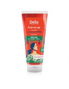 Peelingi do ciała - DELIA COSMETICS Fruit Me Up! Odżywczy Peeling do twarzy i ciała 2w1 - Truskawka  200ml - miniaturka - grafika 1