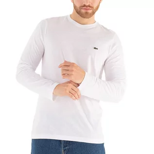 Koszulki sportowe męskie - Koszulka Lacoste Longsleeve TH2040-001 -  biała - grafika 1
