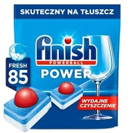 Akcesoria i części do zmywarek - Tabletki Kapsułki Do Zmywarki Finish Power All In 1 Power Ball 85 Sztuk - miniaturka - grafika 1
