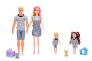 Lalki dla dziewczynek - Woody 90621 Lalka Rodzina ze zwierzętami, 30 cm - miniaturka - grafika 1