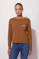 Koszulki i topy damskie - Koszulka z Długim Rękawem Carhartt Lightweight - miniaturka - grafika 1
