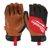 Rękawice robocze - MILWAUKEE Rękawice Skórzane (hybrydowe) roz.XL/10 - miniaturka - grafika 1