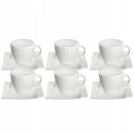 Filiżanki - Komplet kawowy Avio, 6 filiżanek z podstawkami, 220 ml - miniaturka - grafika 1