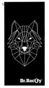Ręczniki - Dr.Bacty Ręcznik treningowy L Wilk DRC-L-WILK - miniaturka - grafika 1