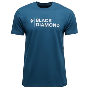 Koszulka męska Black Diamond M Mini Stacked Ss Tee Rozmiar: L / Kolor: niebieski - Koszulki sportowe męskie - miniaturka - grafika 1