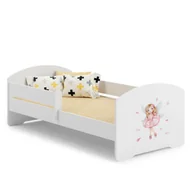 Łóżka dla dzieci i młodzieży - Łóżko dziecięce LUK z barierką 140x70 Dziewczynka ze skrzydełkami - miniaturka - grafika 1