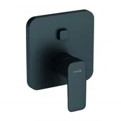 Baterie wannowe i prysznicowe - Kludi Pure&Style bateria wannowo-prysznicowa podtynkowa czarny mat 406593975 - miniaturka - grafika 1