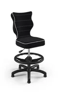 Fotele i krzesła biurowe - Entelo Good Chair Ergonomiczne krzesło Petit JS01, 4 HC+F, czarne AB-A-4-B-A-JS01-B - miniaturka - grafika 1