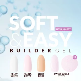 Claresa żel budujący Soft&Easy gel panna cotta 45g - Żele do paznokci - miniaturka - grafika 4