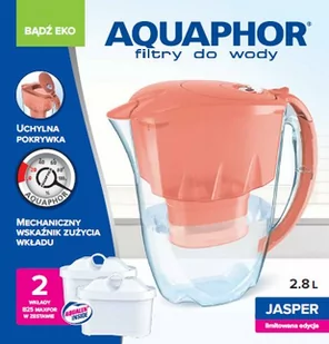 Aquaphor Jasper 2,8 l Pomarańczowy - Dzbanki filtrujące - miniaturka - grafika 1