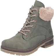 Botki damskie - RIEKER BOTKI Z ZAMSZOWĄ CHOLEWKĄ I FUTERKIEM Z TYŁU 39 JWA - miniaturka - grafika 1