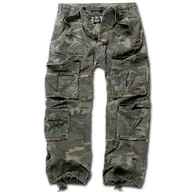 Spodnie męskie - Brandit Spodnie Pure Vintage Woodland, kolor: Woodland Camo , rozmiar: s - miniaturka - grafika 1