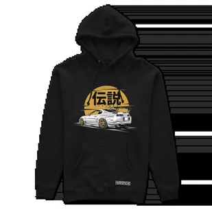 Czarna bluza z kapturem Toyota Supra mk4 LEGEND-M - Odzież do sportów motorowych - miniaturka - grafika 1