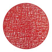 Serwisy obiadowe - Mata stołowa Glamour ażurowa czerwona 38 cm AMBITION - miniaturka - grafika 1