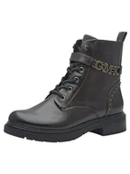 Botki damskie - MARCO TOZZI by Guido Maria Kretschmer damskie botki sznurowane ze sztucznej skóry z zamkiem błyskawicznym, Mocca, 40 EU - miniaturka - grafika 1