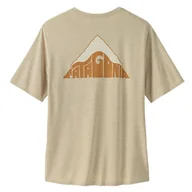 Koszulki sportowe męskie - Koszulka męska Patagonia M's Cap Cool Daily Graphic Shirt - Lands Rozmiar: S / Kolor: beżowy - miniaturka - grafika 1