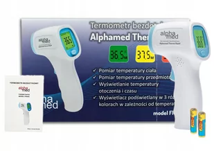 REMIX Termometr bezdotykowy Alphamed Thermo Rapid model FR88 1 sztuka 9090485 - Termometry - miniaturka - grafika 1