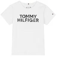 Bluzki damskie - BLUZKA KRÓTKI RĘKAW TOMMY HILFIGER KG0KG06304 r80 - miniaturka - grafika 1