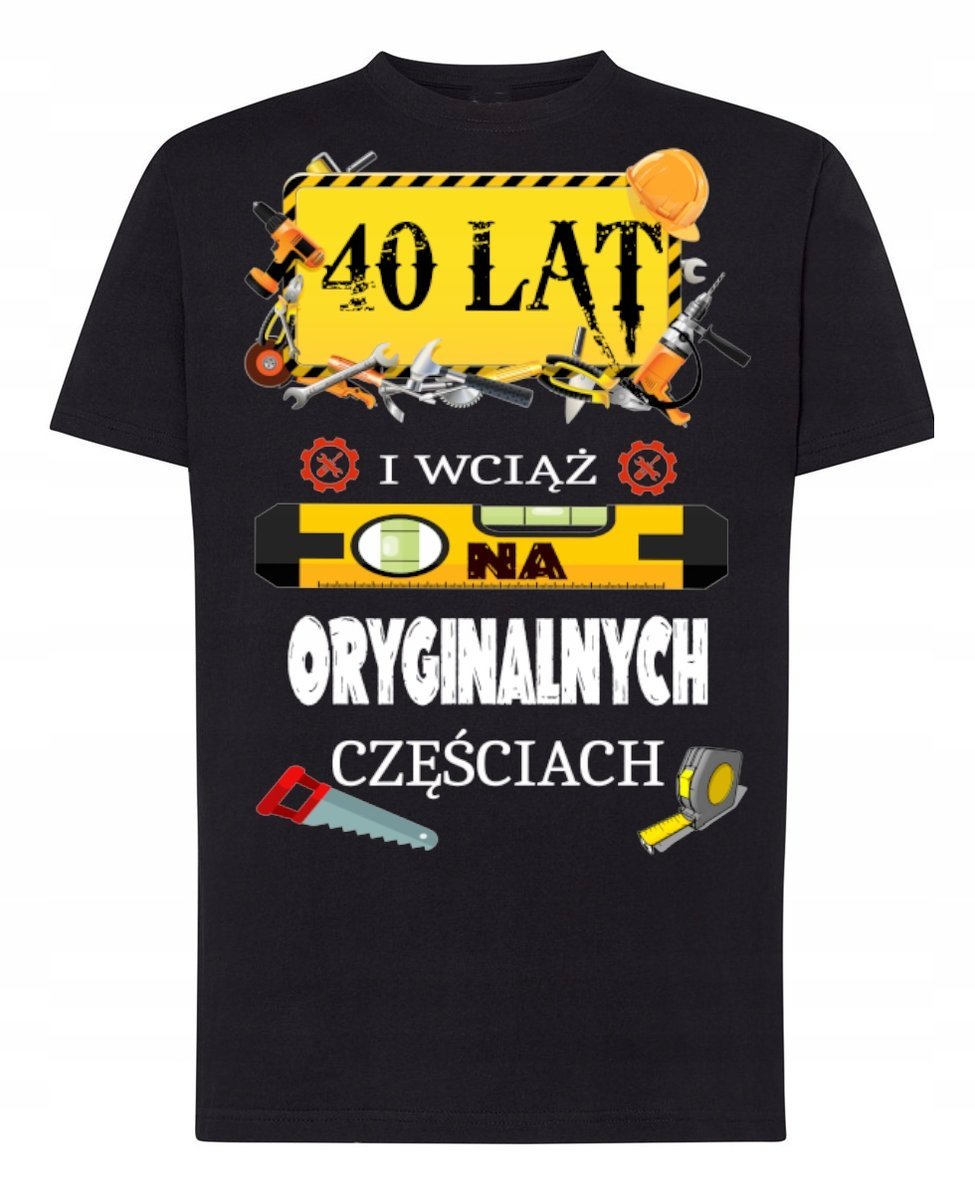 Koszulka T-Shirt na 40 Urodziny Prezent 40LAT M