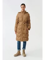 Kurtki damskie - TATUUM Płaszcz puchowy w kolorze jasnobrązowym - miniaturka - grafika 1