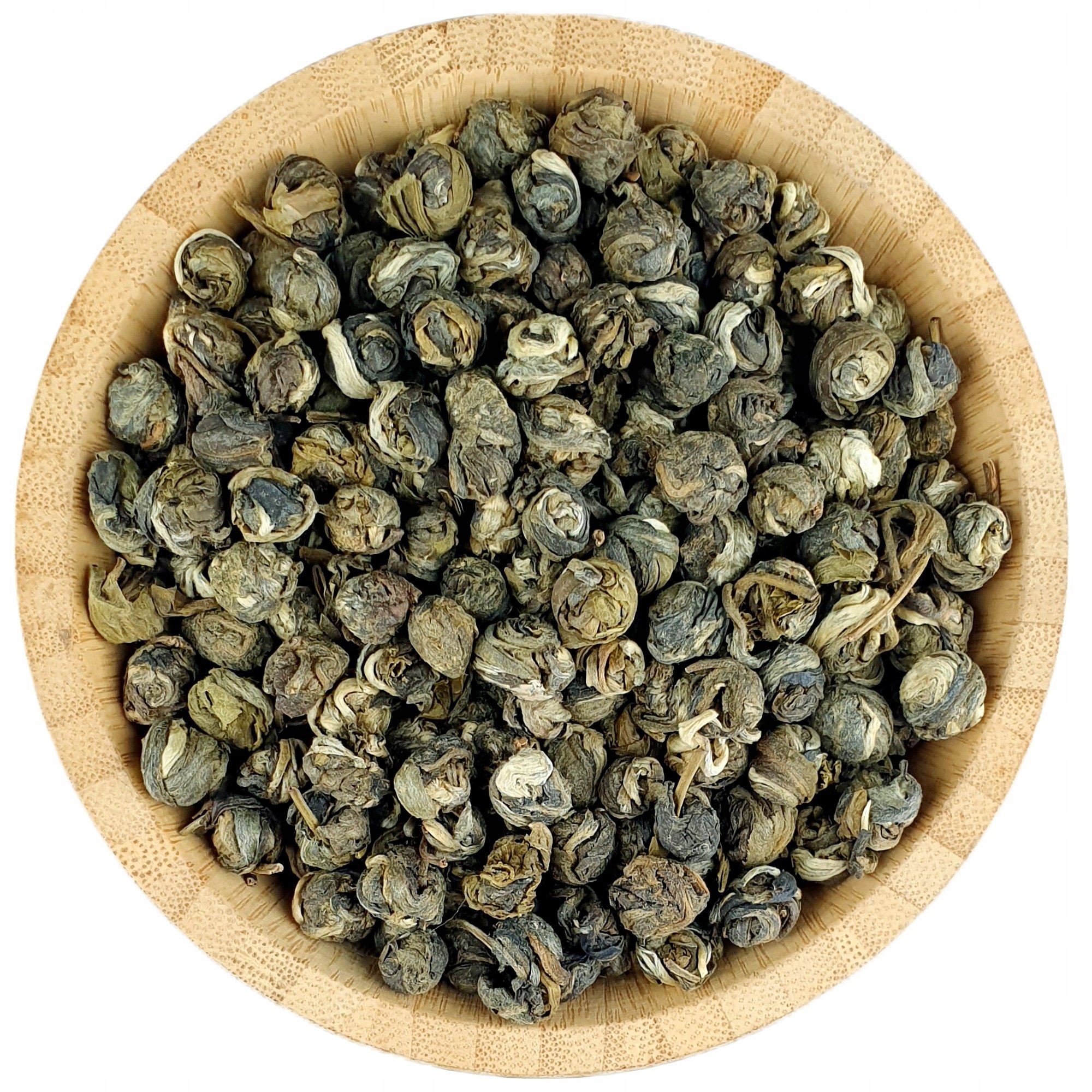 Herbata Zielona Dragon Pearl 500g Ręcznie Zwijana Long Zhu Ziołowy Dwór