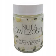 Świece - Ręcznie zalewana Świeca Sojowa Nuta Świeżości, naturalny bawełniany knot - miniaturka - grafika 1