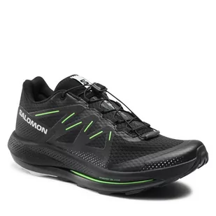 Buty Salomon Pulsar Trail L47385200 Black/Black/Green Gecko - Buty sportowe męskie - miniaturka - grafika 1