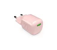 Ładowarki do telefonów - Puro MiniPro GaN USB-C 20W PD (różowy) - miniaturka - grafika 1
