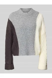 Sweter z dzianiny o kroju oversized z okrągłym dekoltem model PHOENIX - Noisy May - Swetry damskie Sweter z dzianiny o kroju oversized z okrągłym dekoltem model PHOENIX - Noisy May - Swetry damskie - miniaturka - grafika 1