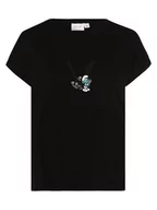 Koszulki i topy damskie - Vila - T-shirt damski  VISmurfy, czarny - miniaturka - grafika 1