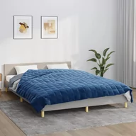 Koce - vidaXL Koc obciążeniowy, niebieski, 200x230 cm, 13 kg, tkanina - miniaturka - grafika 1