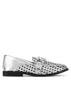 Badura Mokasyny CALLA-V179217-325 Srebrny - Mokasyny damskie - miniaturka - grafika 1