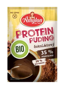 Amylon Budyń proteinowy o smaku czekoladowym bez dodatku cukru bezglutenowy 45 g Bio - Budyń - miniaturka - grafika 1