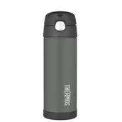 Termosy - Thermos Termos dziecięcy ze słomką 470 ml czarny 120021 - miniaturka - grafika 1