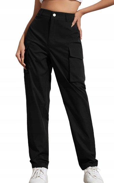 SHEIN SPODNIE DAMSKIE CZARNE DŁUGIE CASUAL 44 VWV
