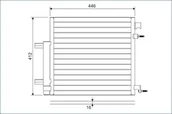 Chłodnice - Chłodnica klimatyzacji VALEO 822578 42366121 CHEVROLET - miniaturka - grafika 1