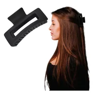 Ozdoby do włosów - Klamra do Włosów Czarna Duża Spinka Francuska Matowa Lekka i Wytrzymała - miniaturka - grafika 1