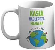 Gadżety dla niej i dla niego - Kubek na Dzień Mamy z imieniem Najlepsza Mama na świecie - miniaturka - grafika 1