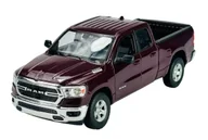 Samochody i pojazdy dla dzieci - WELLY 2019 DODGE RAM 1500 BORDOWY 1:27 24104 - miniaturka - grafika 1