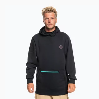 Bluzy narciarskie - Bluza snowboardowa męska Quiksilver Big Logo Tech Hoodie czarna EQYFT04559 | WYSYŁKA W 24H | 30 DNI NA ZWROT - grafika 1