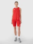 Spodenki damskie - 4F Legginsy kolarki treningowe damskie - czerwone M - miniaturka - grafika 1