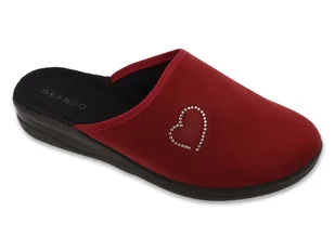 Kapcie damskie pantofle domowe Befado 551D016 bordo z zakrytymi palcami-42 - Kapcie damskie - miniaturka - grafika 1