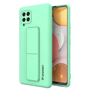 Silikonowe etui z podstawką etui Samsung Galaxy A42 5G Kickstand Case miętowe WOZINSKY - Etui i futerały do telefonów - miniaturka - grafika 1